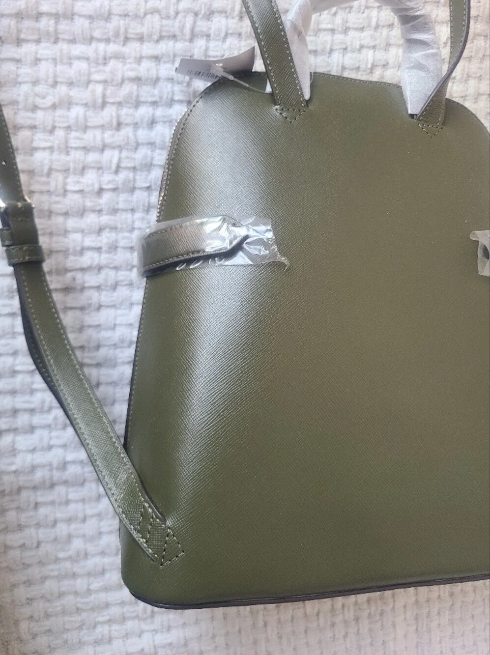 Kate Spade New York Olive Green Dome Backpack Saffiano Leather